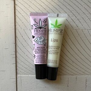 Hempz Wild Orchid & Sweet Orange Lip Gloss and Herbal Lip Balm